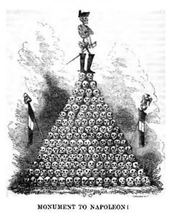 Monument to Napoleon - Political Satire by George Cruikshank