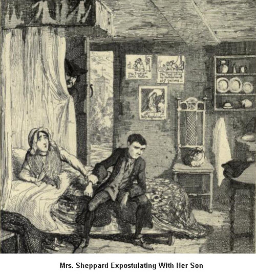 George Cruikshank - illustration: Jack Sheppard and His Mother